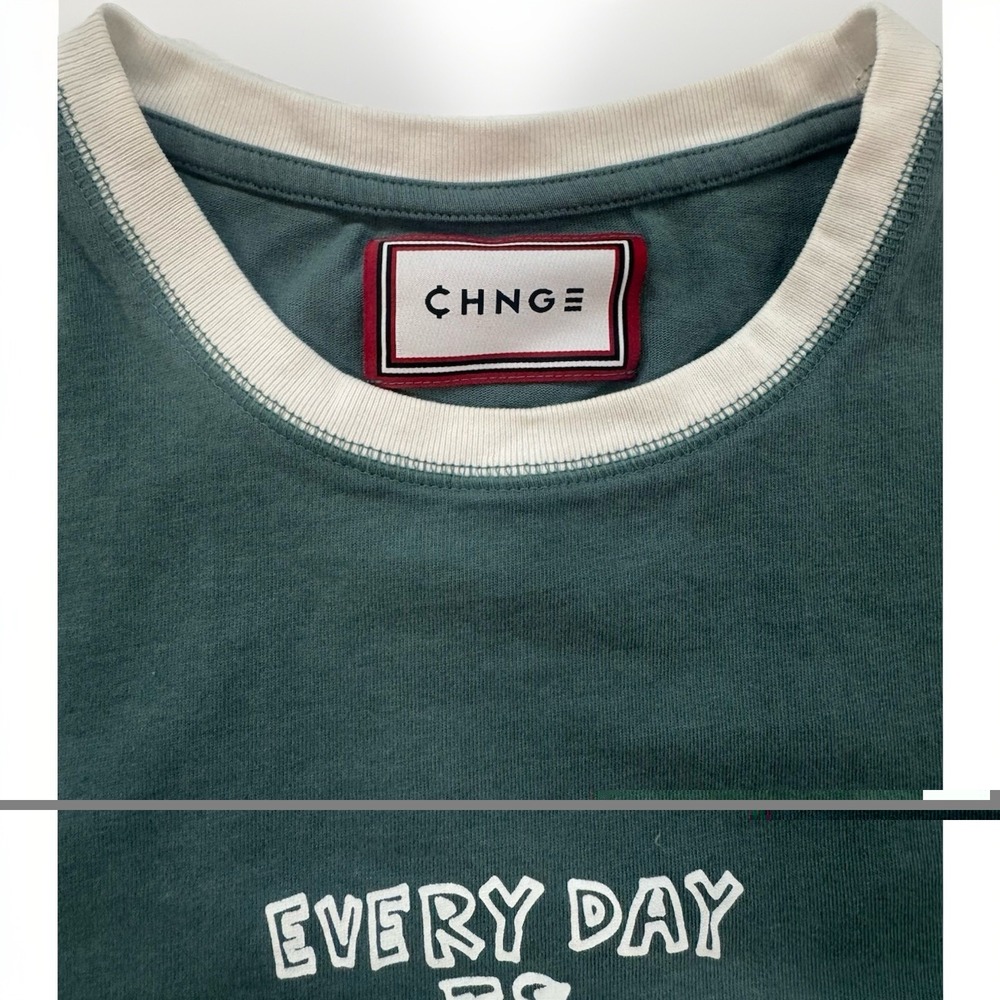 Mens "everyday Is Earth Day" T Shirt CHNGE Side LARGE - Picture 2 of 5